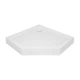 Lidz Душовий піддон DOZORCA SC90x90.LOW, низький, п'ятикутний, акриловий + ніжки, діаметр слива 50 мм - зображення 1