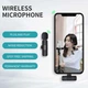 Беспроводные петличные микрофоны K9+ Wireless Lavalier с адаптерами Lightning и Type-C, 2 шт., черные - изображение 2