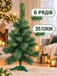 Искусственная новогодняя елка Казкова YaLINKA S5 55 см настольная пушистая из ПВХ на подставке, зеленая (90887667) - изображение 5