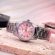 Жіночий годинник Casio LTP-V002D-4B сталевий браслет рожевий циферблат - зображення 5