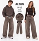 Джинси для дівчинки Altun 158 см, коричневий - зображення 4