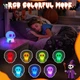 Силіконовий нічник Скелет з фіолетовими очима Halloween Skeleton Night Light - зображення 4
