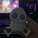 Силіконовий нічник Скелет з фіолетовими очима Halloween Skeleton Night Light - зображення 7