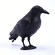 Відлякувач птахів муляж Ворона реалістична пластикова Bird Repellent Plastic Crow 38см - зображення 3
