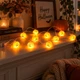 Декоративная гирлянда Тыква Halloween MK 5758 на батарейках, 160 см, тыквы 10 шт (4,5см) - изображение 2