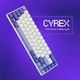 Игровая клавиатура Proove Gaming Cyrex 65% 68 клавиш магнитная Magnetic KTT AquaPrime RGB USB Type-C PBT UKR/ENG White-purple - изображение 8