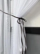 Комплект кухонных штор из грек сетки 350х170 см. Цвет какао с белым - изображение 5