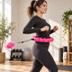 Умный массажный обруч Smart Hula Hoop Big Box с утяжелителем, разборный хулахуп из 24 секций с регулировкой диаметра для фитнеса и тренировок, розовый - изображение 6