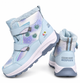 Подростковые ботинки для девочки Skechers S-Lights Storm Blazer Waterproof голубые 36 (6929953783029) (23 см) - изображение 5