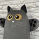 Серый кот батон игрушка подушка обнимашка 130 см - изображение 5