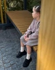 Детские ортопедические кроссовки для девочки из черного нубука кожаные размер 36 - изображение 5