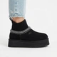 Женские угги UGG Tazz Platform Knit Black 38 (24cм) - изображение 1