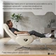 Крісло-реклайнер софа Qlab RC210OT Leather Oatmeal - зображення 14