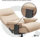 Крісло-реклайнер софа Qlab RC240BE Leather Beige - зображення 12