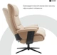 Крісло-реклайнер софа Qlab RC240BE Leather Beige - зображення 14