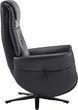 Крісло-реклайнер софа Qlab RC268B Leather Black - зображення 5