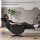 Крісло-реклайнер софа Qlab RC268B Leather Black - зображення 13