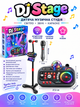 Дитяча музична DJ-установка 203 з Bluetooth, мікрофоном, стійкою та підсвічуванням - зображення 1