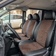 Авточехлы Alux Volkswagen LT46 (LT II) Коричневые экокожа + алькантара 1+2 (AL12-0525) - изображение 4