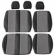Авточехлы Alux Volkswagen LT28 (LT II) Серые экокожа + алькантара 1+2 (AL12-0506) - изображение 7