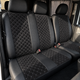 Авточехлы Alux Volkswagen LT 2 (LT 46) Черные с серой строчкой экокожа + алькантара 1+2 (AL12-0536) - изображение 2