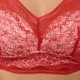 Женский кружевной топ-бра с цветочным узором Красный, 3ХL - изображение 3