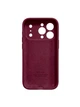 Чохол для iPhone 18 Pro силіконовий Soft-touch Silicone Case Full Size with Frame (AA) Burgundy - зображення 2