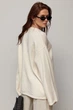 Вязаный джемпер oversize с широкими рукавами цвет молочный размер ONE SIZE FL_003584 - изображение 2