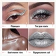 Жидкая глиттерная подводка AVIERLL Liquid Eyeliner 4-в-1: водостойкое сияние для глаз, губ и тела | серебристый цвет - изображение 5