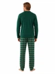 Тепла піжама чоловіча Pijamaʼn M Зелений мікрофліс реглан зі штанами 6410-5 - зображення 2