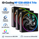 Вентилятор для корпусу ID-Cooling MF-1230-ARGB-K Trio 3x120 мм 2300 об/хв ARGB Black - зображення 1
