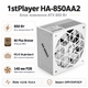 Блок питания 1stPlayer HA-850AA2 850 Вт ATX 80 Plus Bronze White (ACK-BRZ-850-WH-EU) - изображение 1