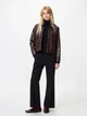 Куртка из искусственной кожи женская Uniqlo 465253769 2XL Коричневая (1159854027) - изображение 2