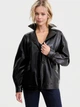 Куртка из искусственной кожи женская Guess 259218442 L Черная (1162691936) - изображение 1