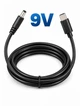 Кабель для роутера от повербанка USB-C – DC 5.5x2.1 мм 9V до 3A PD шнур питания для WiFi роутера модема маршрутизатора ONU GPON EPON медиаконвертера камеры Type-C 9В кабель от powerbank для интернета без света 1м + переходник 3.5×1.5 мм (CDC09) - изображение 1