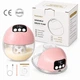 Молокоотсос электрический портативный беспроводной Свободные руки Wearable Breast Pump 8817, 3 режима, 9 уровней, 180 мл, аккумуляторный, Type-C - изображение 7