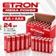 Набор щелочных батареек ETRON Alkaline AA LR6 и AAA LR03 1.5V, комплект 24 шт (12 AA + 12 AAA), для пультов, игрушек и техники - изображение 1