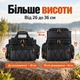 Рибальська водостійка сумка для снастей, котушок та приманок (39х23х26-36 см) - зображення 6