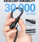 Интерфейсный кабель Acefast C5-03 100Wmax (5A 480Mbps) E-marker 90 Degree TypeC-TypeC 2m Black (46088) - изображение 5