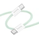 Кабель HOCO X104 Source charging data cable Type-C to Type-C 60W 2m Green - зображення 1