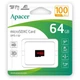 Карта памяти Apacer UHS-1 microSDXC 64Gb class 10, Black - изображение 2