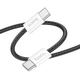 Кабель HOCO X104 Source charging data cable Type-C to Type-C 60W 2m Black - зображення 1