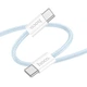 Кабель HOCO X104 Source charging data cable Type-C to Type-C 60W 2m Blue - зображення 1