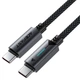 Кабель ACEFAST C19-03 Fast charging data cable Type-C to Type-C 60W 3A 1.2m Black - изображение 2