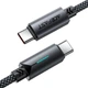 Кабель ACEFAST C19-03 Fast charging data cable Type-C to Type-C 60W 3A 1.2m Black - изображение 3