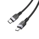 Кабель HOCO X109 Energy silicone charging data cable Type-C to Type-C 60W 3A 2m Black - изображение 4