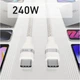 Кабель Anker A82E2611 Ultra Soft Cable Type-C to Type-C 240W 5A 0.9m White - зображення 5