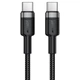 Кабель ACEFAST C22-03 aluminum alloy charging data cable Type-C to Type-C 60W 3A 1.2m Black - изображение 1