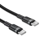 Кабель ACEFAST C22-03 aluminum alloy charging data cable Type-C to Type-C 60W 3A 1.2m Black - изображение 4