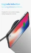 Беспроводное зарядное устройство Fast Charger 15W GaN, RGB подсветка, совместимость с iPhone/Android, 75mm, BLACK + Кабель USB-A/Type-C (6A) - изображение 9